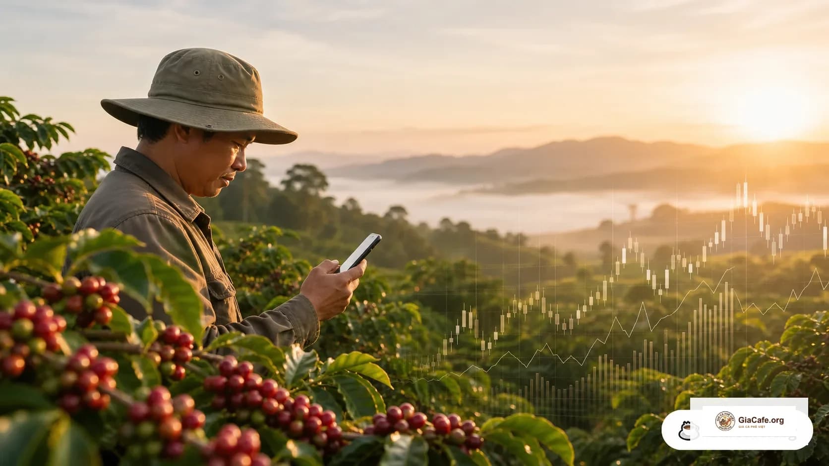 GiaCafe.org theo dõi giá cà phê tại vùng nguyên liệu Việt Nam
